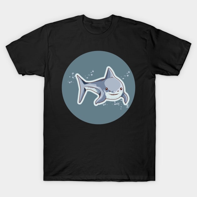 New Zealand Marine Animals - White Shark T-Shirt by 4amStudio